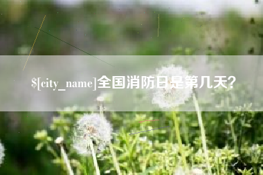 长兴全国消防日是第几天？