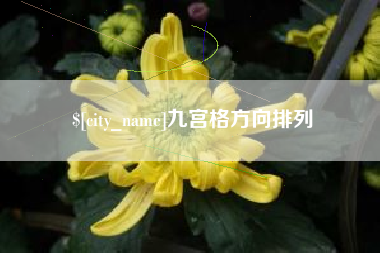 长兴九宫格方向排列