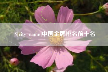 长兴中国金牌排名前十名