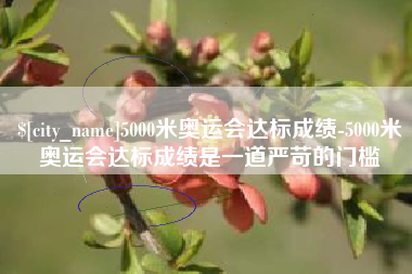 长兴5000米奥运会达标成绩-5000米奥运会达标成绩是一道严苛的门槛