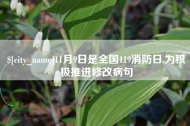 长兴11月9日是全国119消防日,为积极推进修改病句
