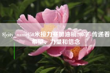 长兴50米接力赛加油稿200字-传递着希望、力量和信念