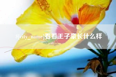 长兴看看王子豪长什么样