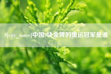 长兴中国9块金牌的奥运冠军是谁