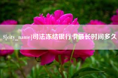 长兴司法冻结银行卡最长时间多久