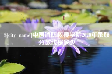 长兴中国消防救援学院2020年录取分数线是多少