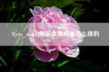 长兴奥运金牌榜是怎么排的