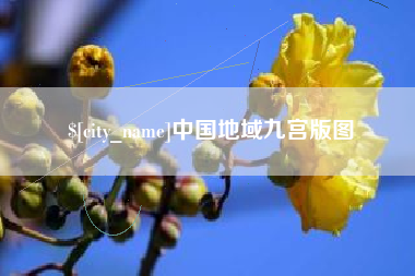 长兴中国地域九宫版图