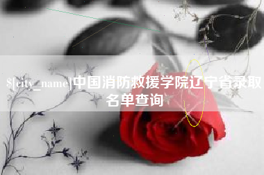 长兴中国消防救援学院辽宁省录取名单查询