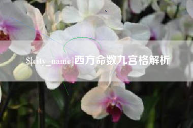 长兴西方命数九宫格解析