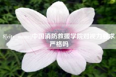 长兴中国消防救援学院对视力要求严格吗