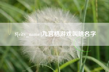 长兴九宫格游戏叫啥名字