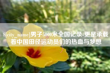 长兴男子5000米全国记录-更是承载着中国田径运动员们的热血与梦想