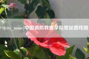 长兴中国消防救援学院地址路线图