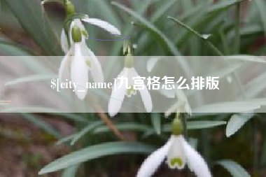长兴九宫格怎么排版