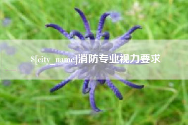 长兴消防专业视力要求