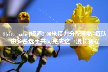 长兴短道5000米接力分配圈数-每队由多名选手共同完成这一漫长赛程