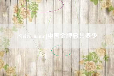 长兴中国金牌总共多少