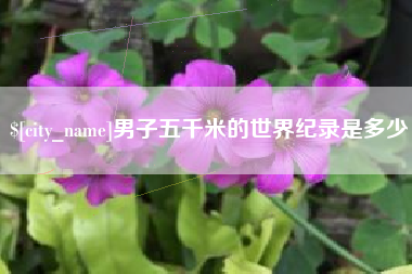 长兴男子五千米的世界纪录是多少