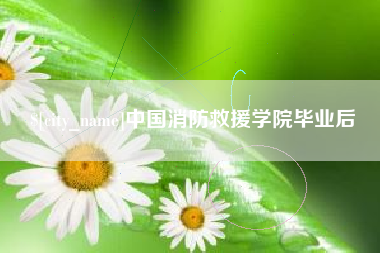 长兴中国消防救援学院毕业后