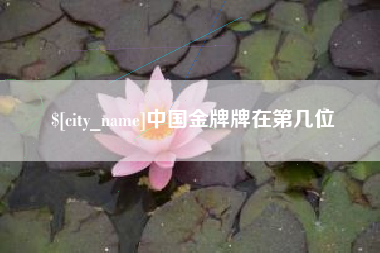 长兴中国金牌牌在第几位
