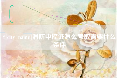 长兴消防中控证怎么考取需要什么条件