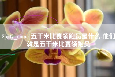 长兴五千米比赛领跑员是什么-他们就是五千米比赛领跑员
