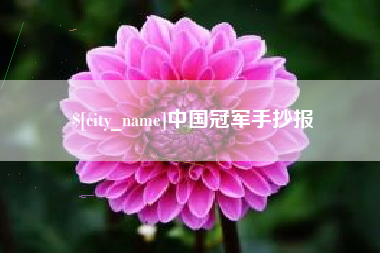 长兴中国冠军手抄报