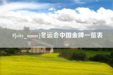长兴冬运会中国金牌一览表
