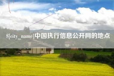 长兴中国执行信息公开网的地点