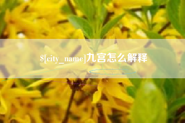 长兴九宫怎么解释