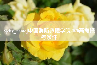 长兴中国消防救援学院2020高考报考条件