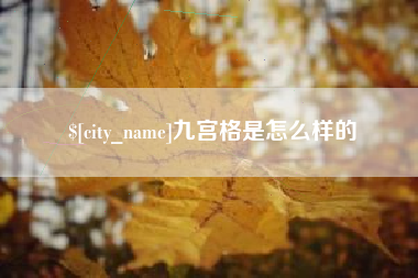 长兴九宫格是怎么样的