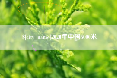 长兴2020年中国5000米