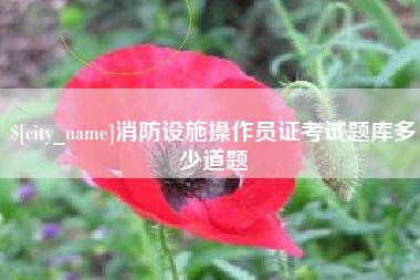 长兴消防设施操作员证考试题库多少道题