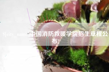 长兴中国消防救援学院招生章程公布!